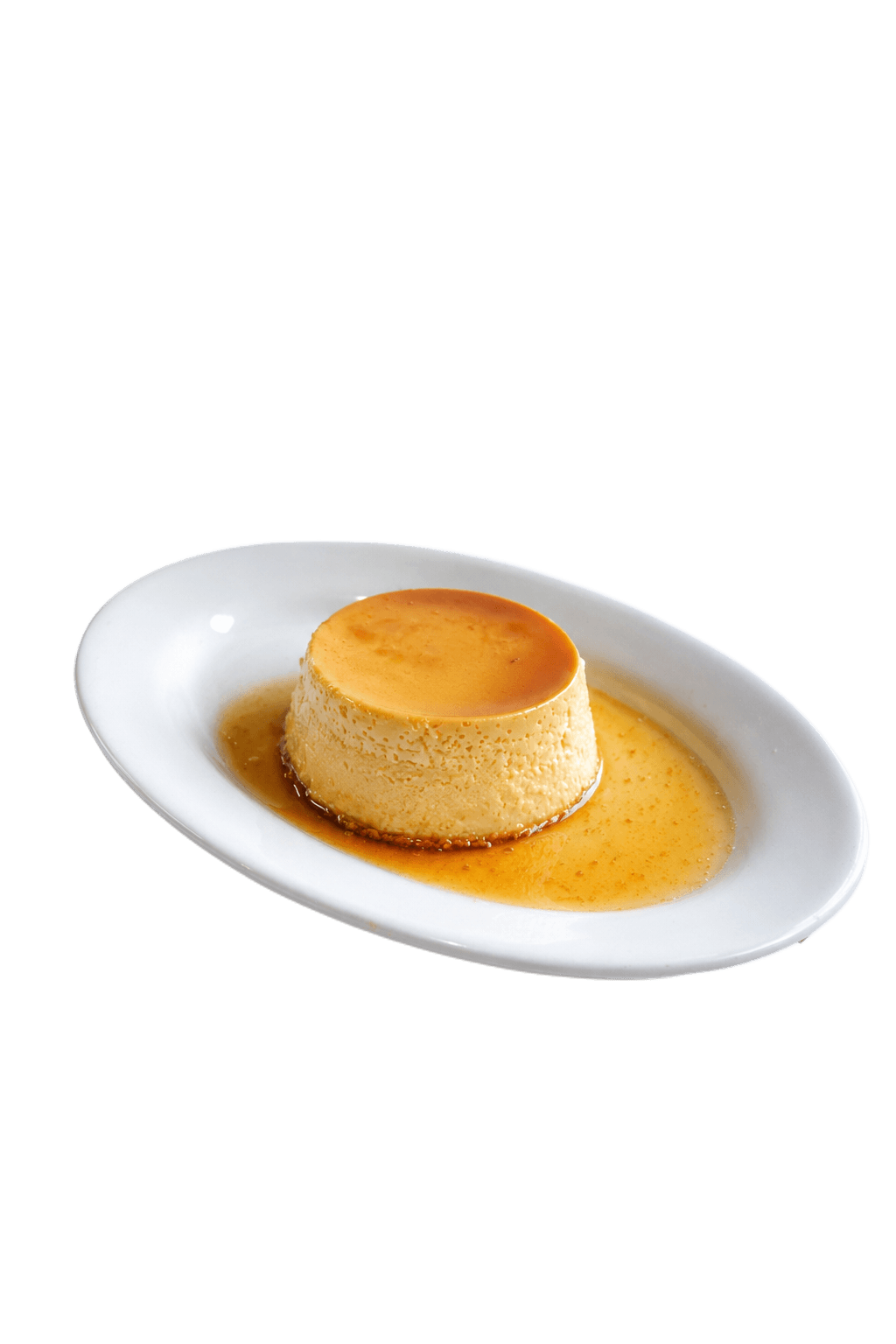 Flan with caramel sauce